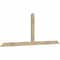 Ekena Millwork Portland Rough Sawn Timber Gable Bracket, Douglas Fir, 96"W x 36"H x 2"D x 4"F, 9/12 Pitch GBW096X36X0204POR00RDF - alternate 3